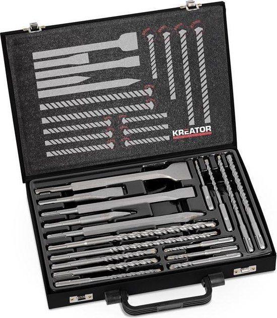 Kreator KRT012801 Bit- en borenset SDSPlus 17 delige, Nieuw, Ophalen of Verzenden, Www.loods56.nl, X