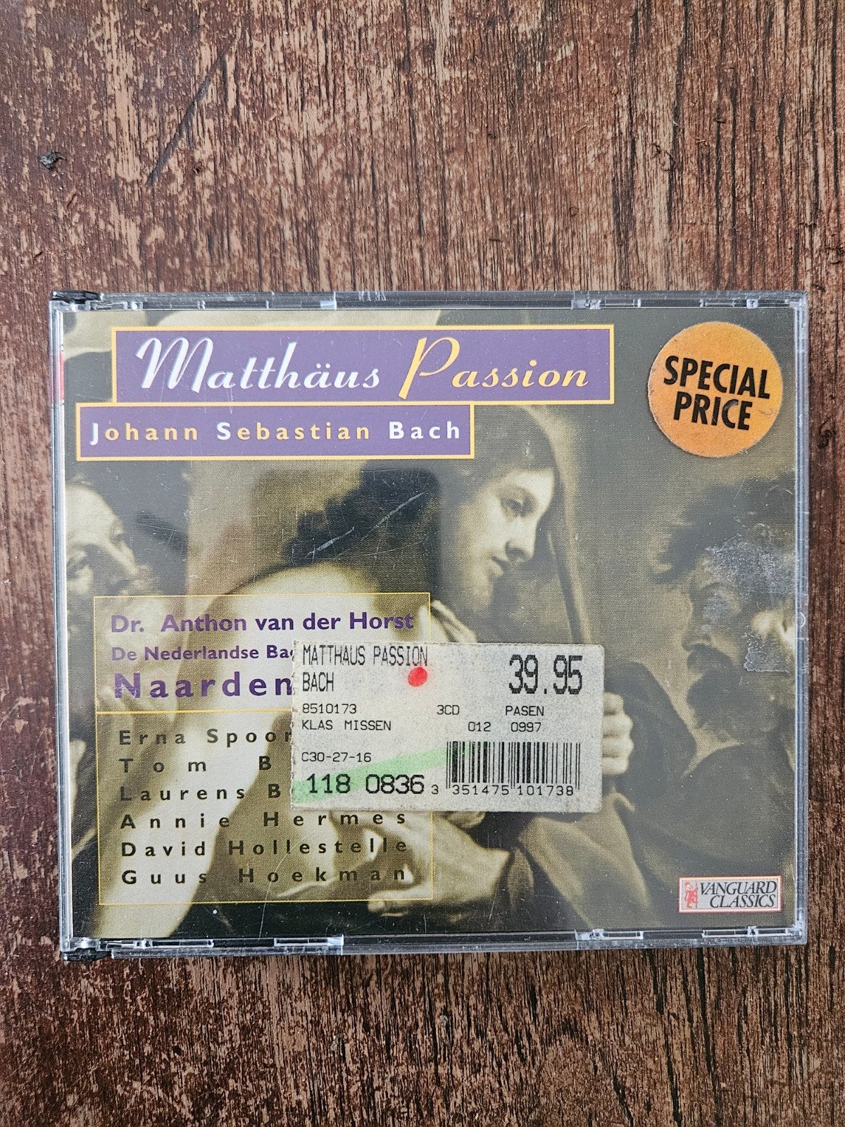 Matthäus Passion BWV 244 - J.S. Bach (3CD Set), Cd's en Dvd's, Ophalen of Verzenden, Barok, Gebruikt, Vocaal