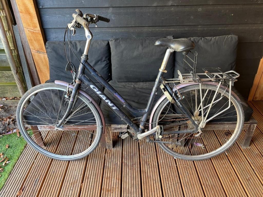 Giant damesfiets., Fietsen en Brommers, Fietsen | Dames | Damesfietsen, Gebruikt, Giant, Versnellingen, 53 tot 56 cm, Ophalen