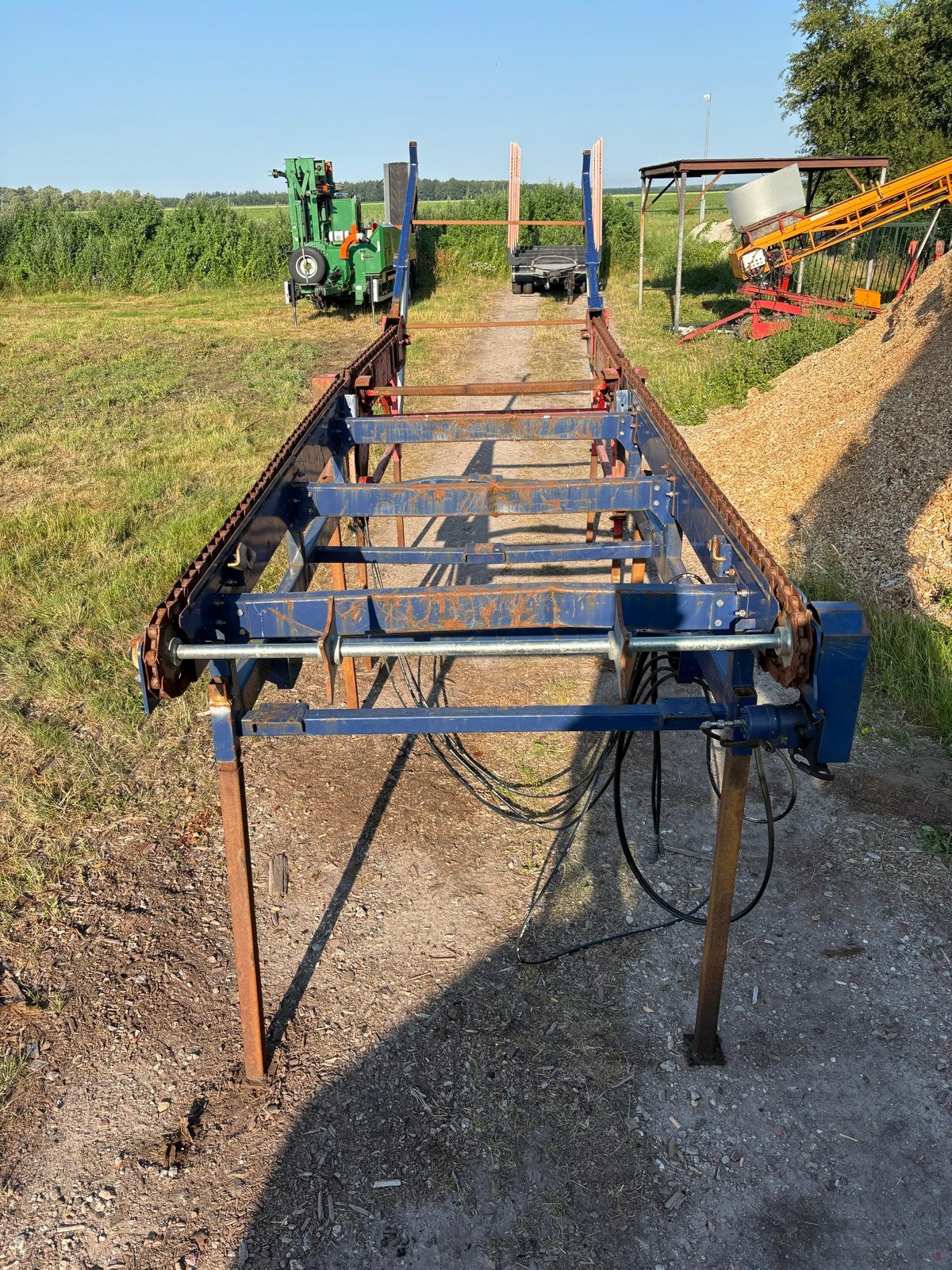 Aanvoertafel, extra lang Tajfun/Hakki Pilke zaagkloofmachine, Ophalen, Akkerbouw, Transport