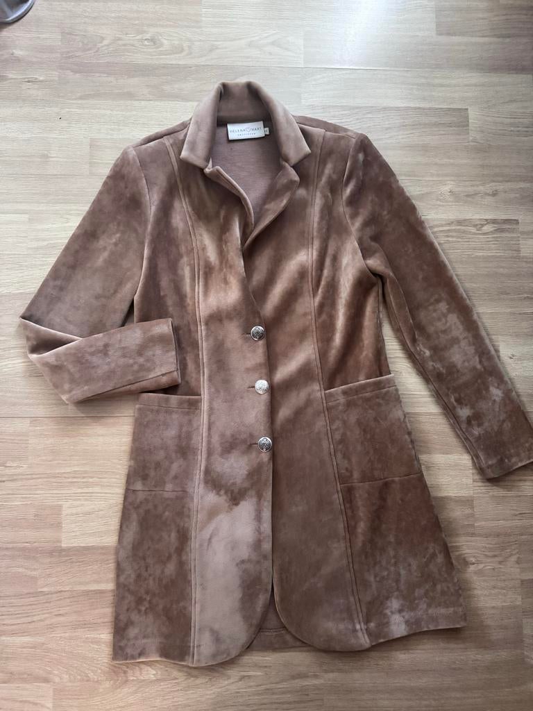 Helena Hart fluwelen blazer maat XS, Bruin, Ophalen of Verzenden, Zo goed als nieuw, Jasje