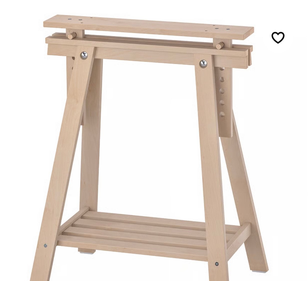 Zgan mittback schragen., Ophalen, Tafelpoot, 50 tot 100 cm, Zo goed als nieuw