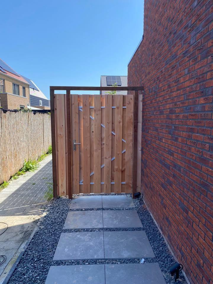 Tuinpoorten op maat v.a. 134,95, Tuin en Terras, Tuinpoorten, Ophalen, Nieuw, 150 tot 200 cm, Hout