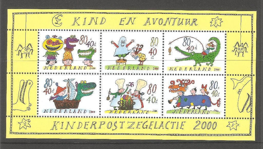 Nederland Kinderzegels Blokken Postfris voor 10% Cat.waarde, Postzegels en Munten, Postzegels | Volle albums en Verzamelingen
