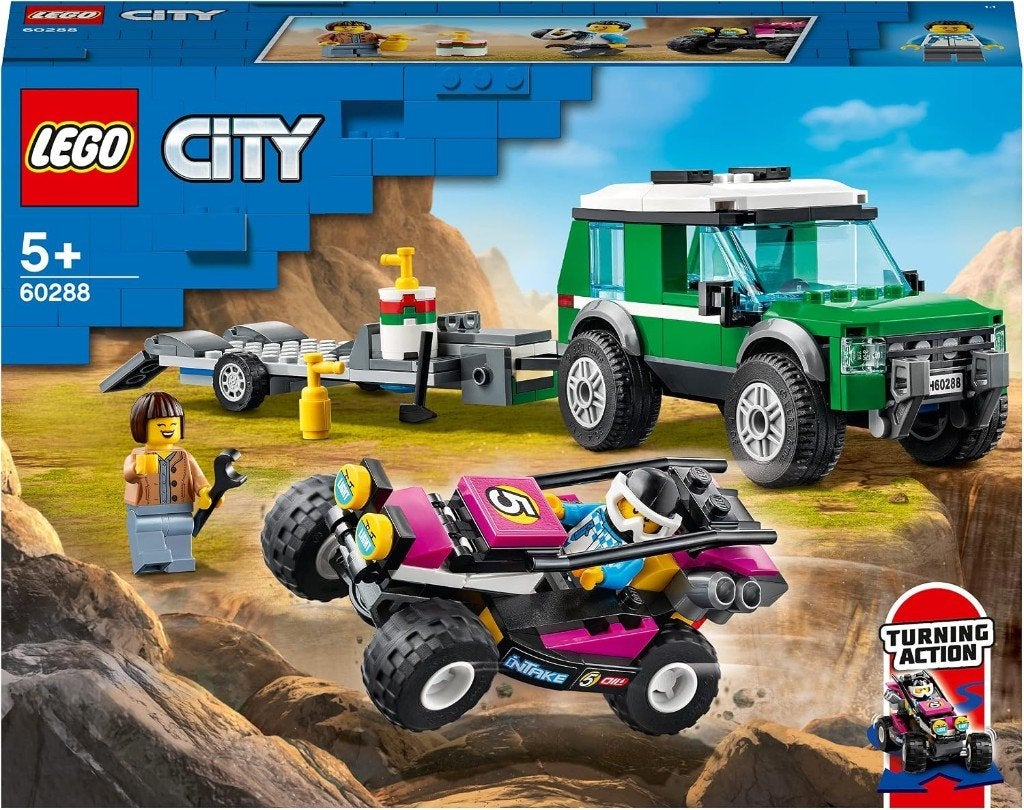 LEGO Race Buggy Transporter - 60288, Ophalen, City, Inclusief accessoires, Lego
