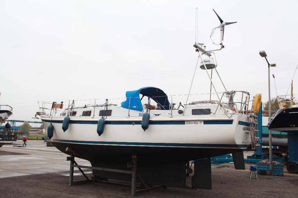 Zeewaardig uitgerust zeiljacht Fellowship 33, Watersport en Boten, Ophalen, Gebruikt, Diesel, 9 tot 12 meter