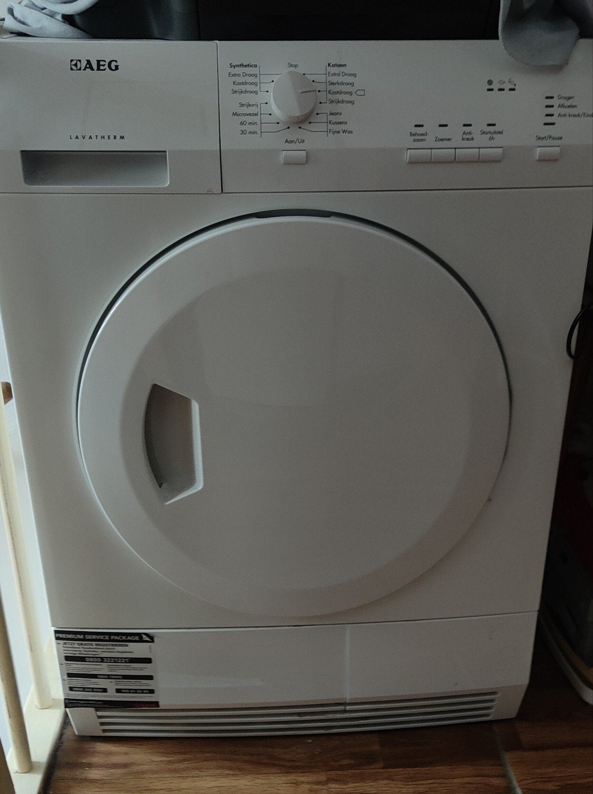 AEG Lavatherm T5127AC Condensdroger - Gebruikt, Ophalen, 6 tot 8 kg, Gebruikt, Voorlader