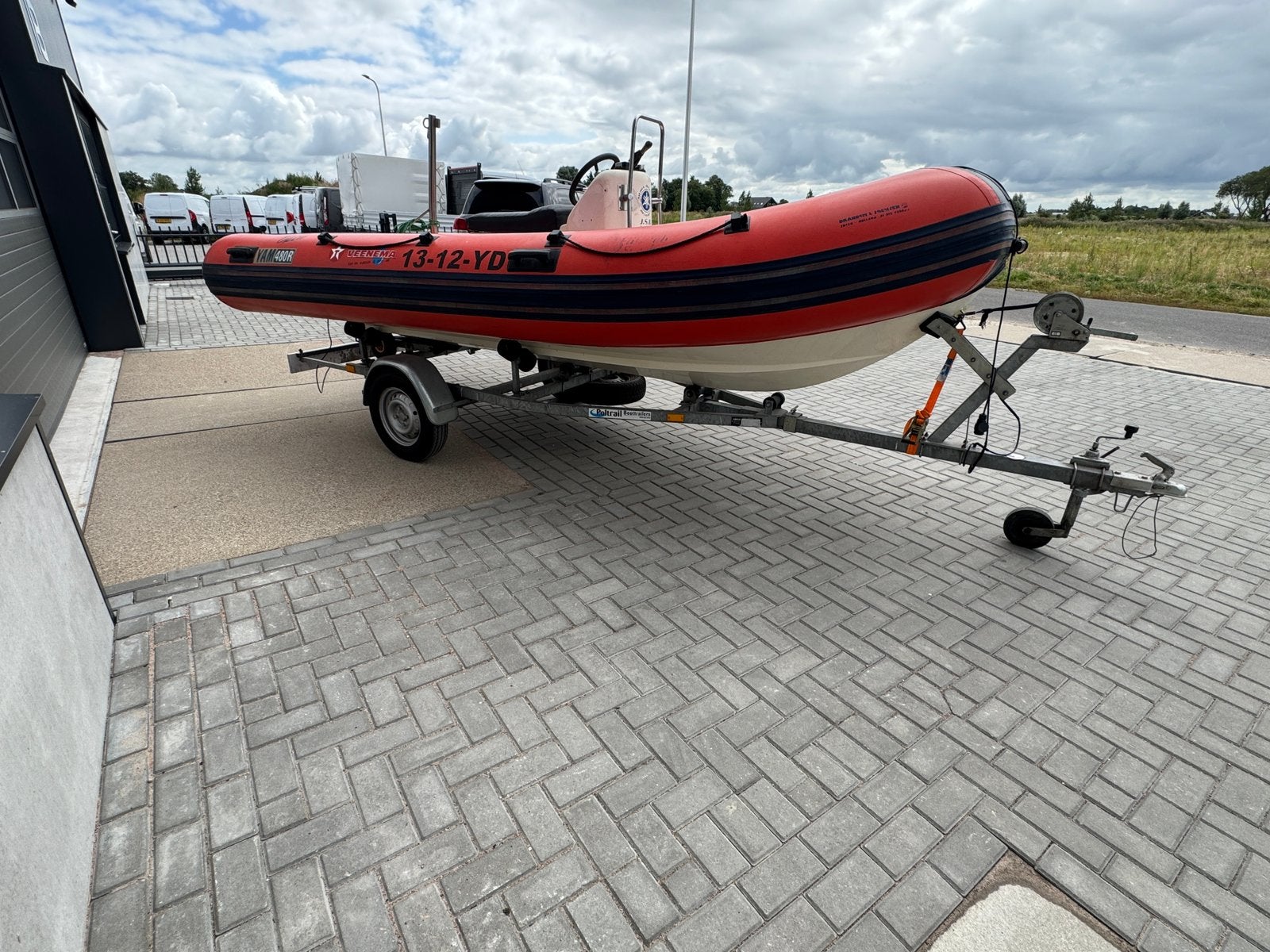 Yam 480R met trailer, Watersport en Boten, Rubberboten, Gebruikt, 5 m, Yam, 2 m