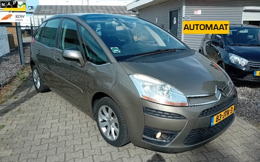 Citroën C4 1.6 THP AUTOMAAT 2009 Bruin TREKHAAK!! AIRCO!!, Stof, Zwart, Bruin, Origineel Nederlands