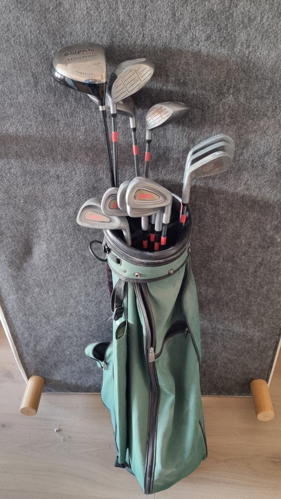 Complete golfset met tas, clubs, ballen en tees, Ophalen, Gebruikt, Set, Overige merken