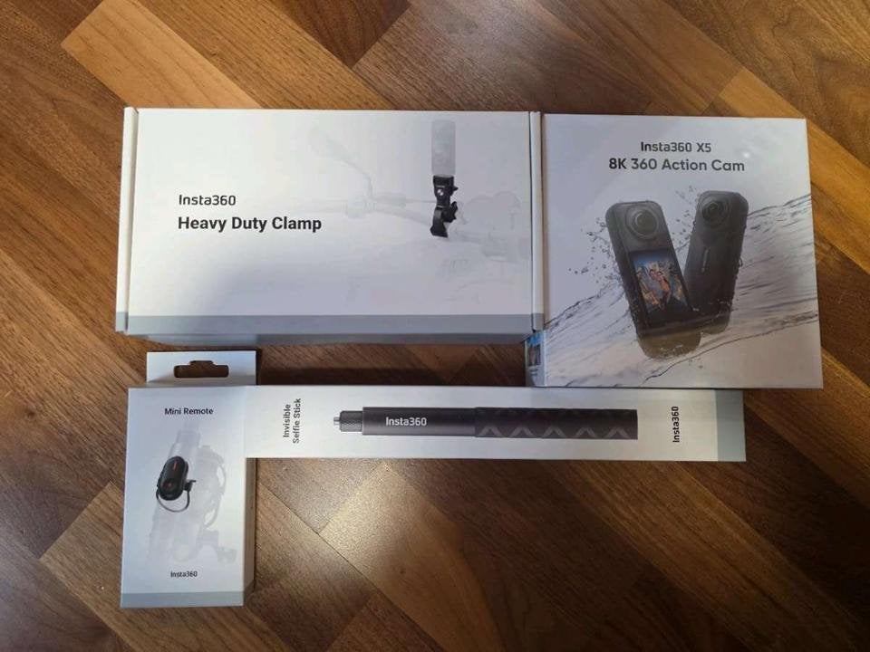 Insta360 X5 compleet nieuw set met accessoires