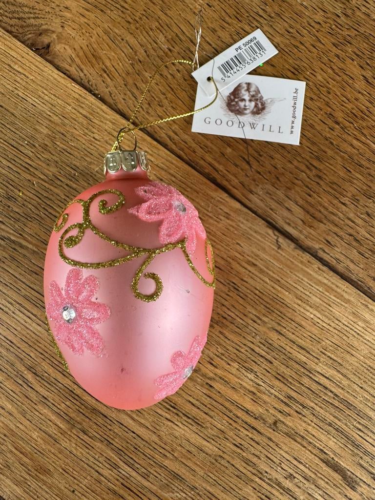 Glazen paasdecoratie / paasei hanger van Goodwill, Ophalen of Verzenden, Zo goed als nieuw