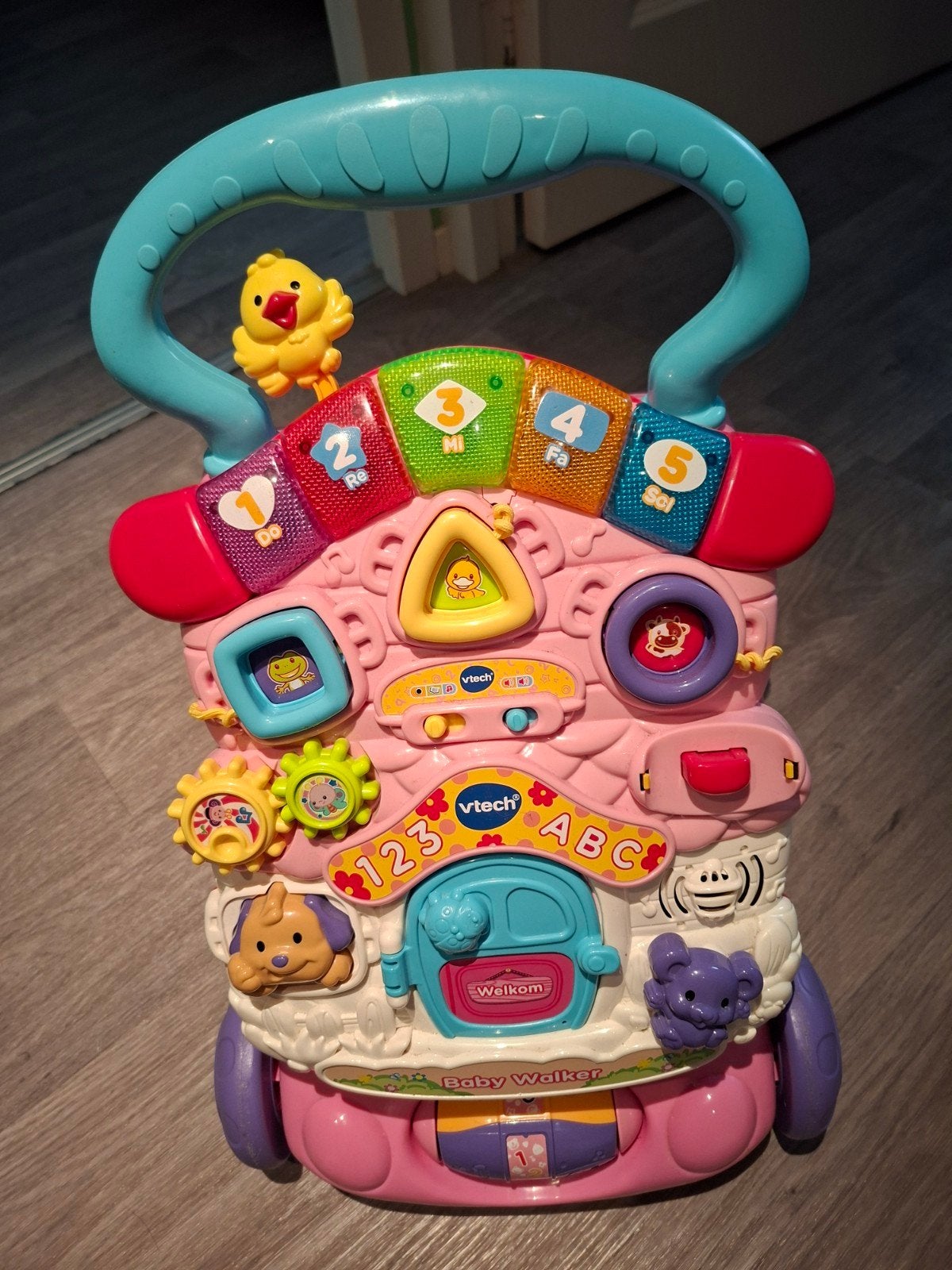 VTech Baby Walker Roze - Interactieve Loopwagen, Kinderen en Baby's, Speelgoed | Babyspeelgoed, Ophalen, Gebruikt, Overige typen