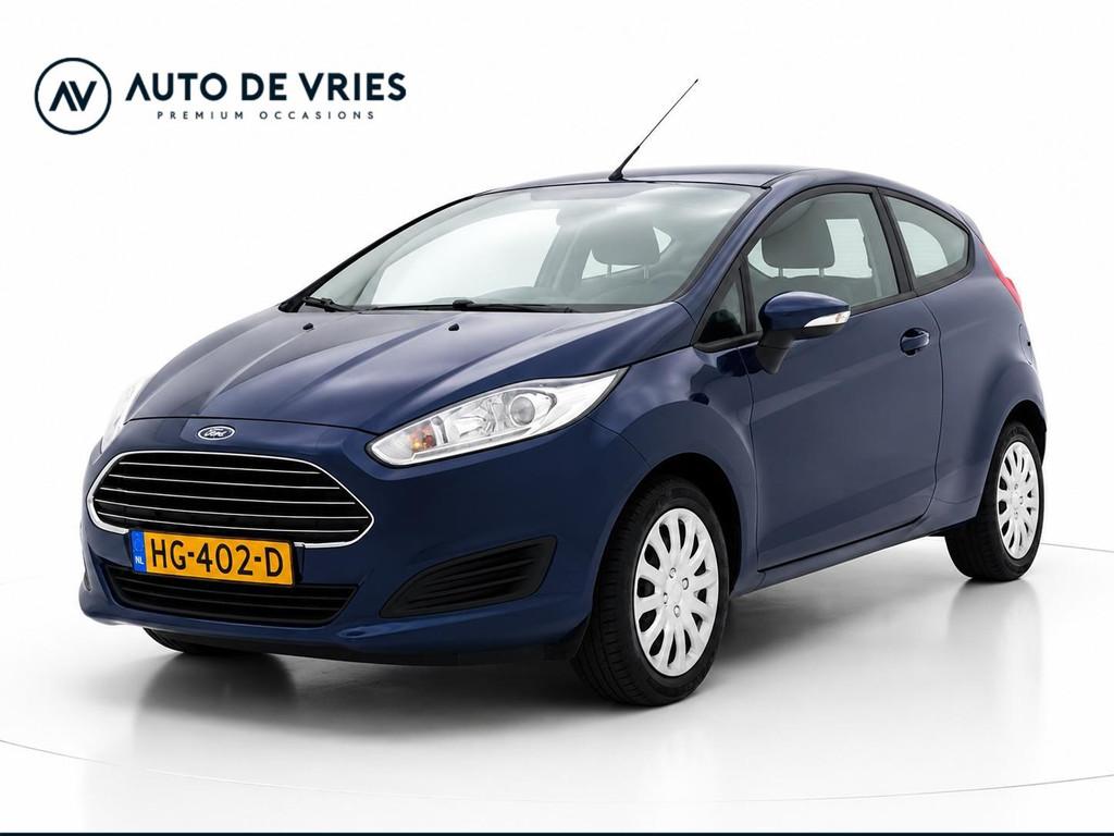 Ford Fiesta 1.0 3drs. Style | Airco | Navigatie | Bluetooth, Gebruikt, 525 kg, Blauw, Start-stop-systeem