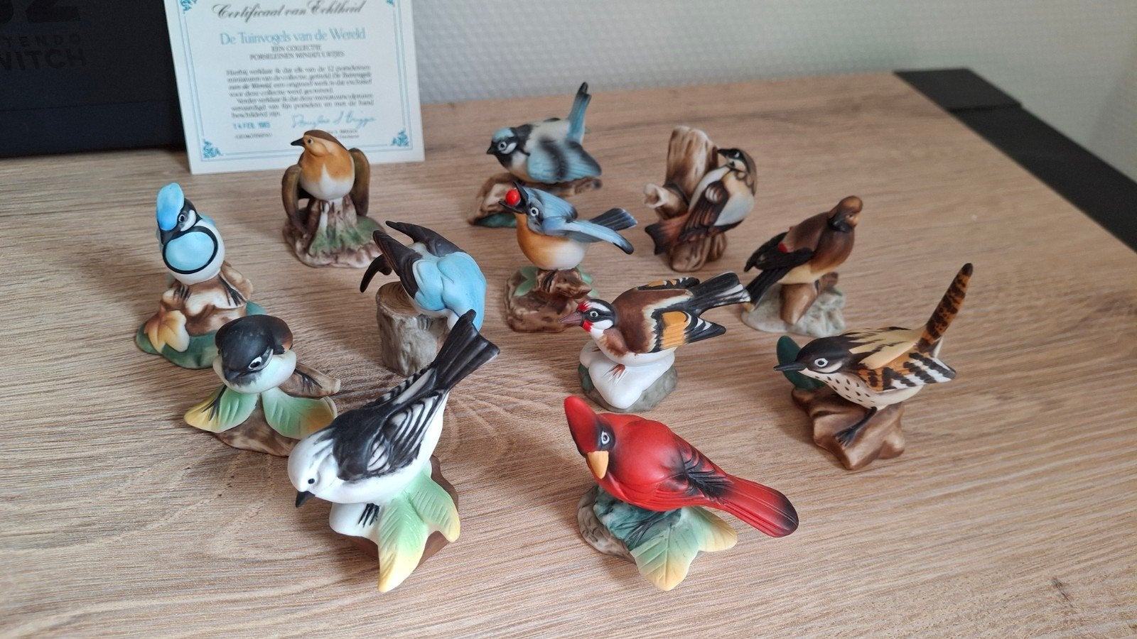 12-delige Franklin Mint "De Tuinvogels van de Wereld", Ophalen of Verzenden, Zo goed als nieuw