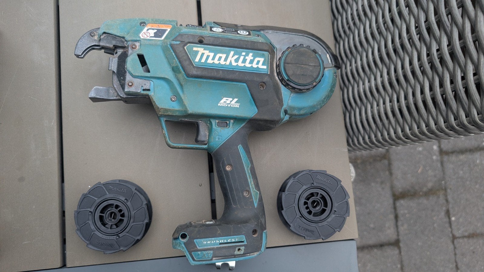 Makita DTR 180 vlechtmachine, Ophalen of Verzenden, 1000 watt of meer, Haakse handslijpmachine