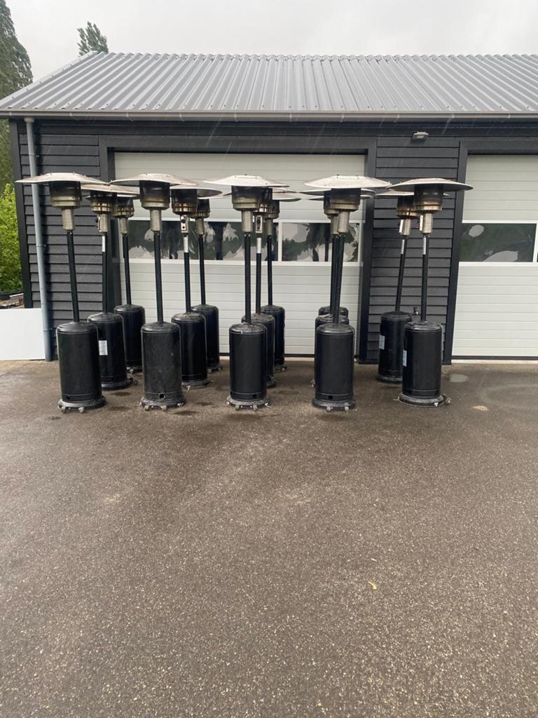 Partij terasverwarmers heaters bj 2021 13 stuks, Ophalen, Zo goed als nieuw