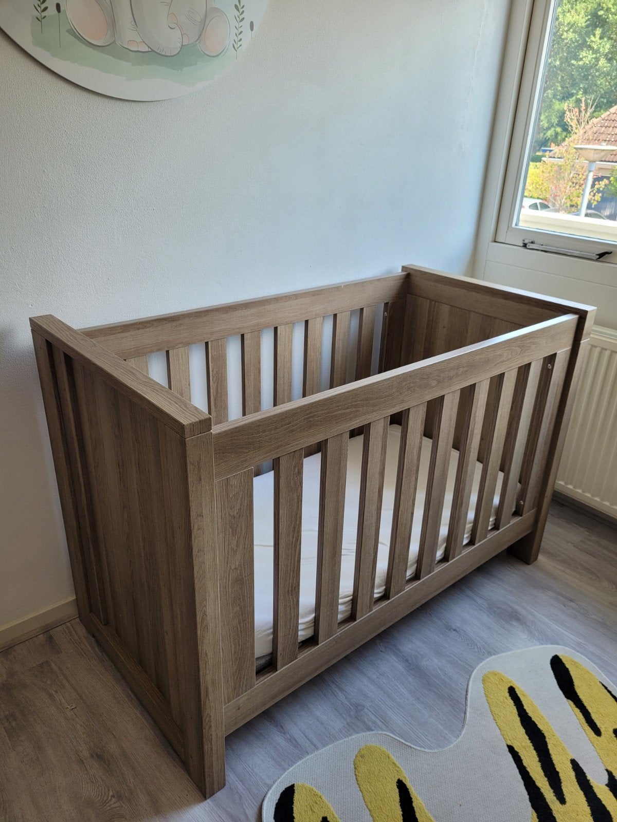 Complete Babykamer: Ledikant, Commode, Kast en Plank, Ophalen, Gebruikt, 50 tot 70 cm, 100 cm of meer