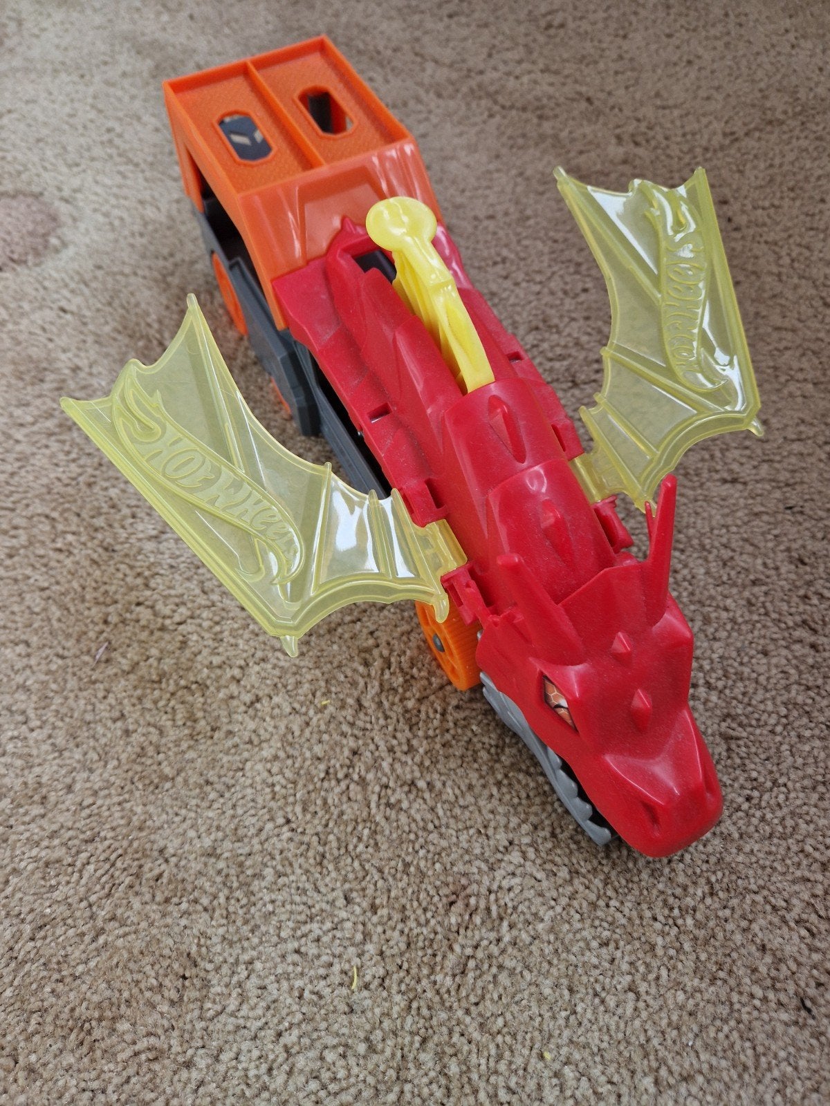Hot Wheels Draken Transporter Speelset, Ophalen of Verzenden, Zo goed als nieuw