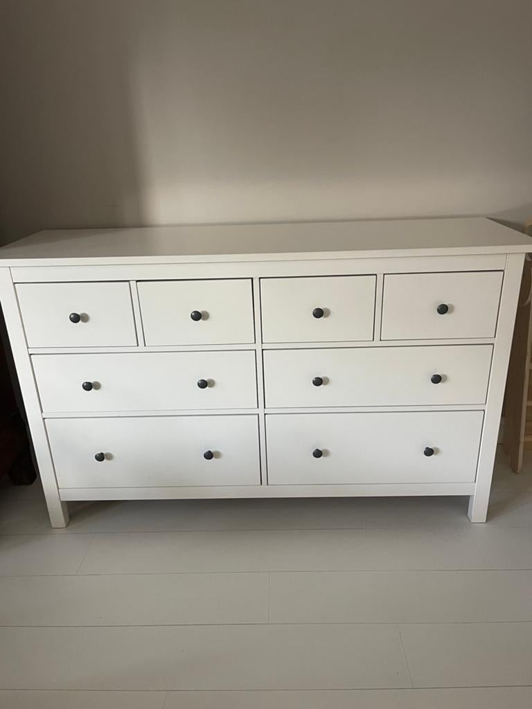 Ikea Hemnes ladekast dressoir commode wit 160x90cm, 5 laden of meer, Ophalen of Verzenden, Zo goed als nieuw, Minder dan 100 cm