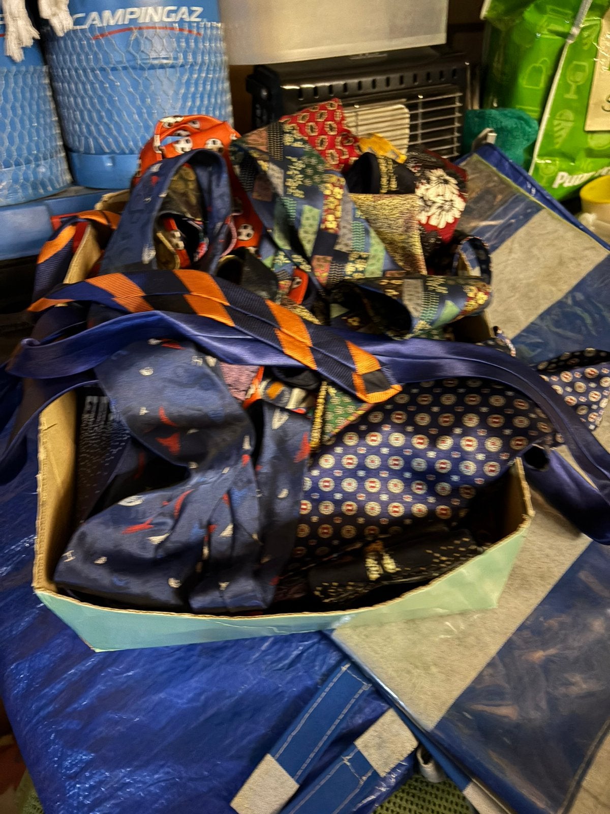Doos vol stropdassen, Ophalen, Gedragen, Overige kleuren, Met patroon
