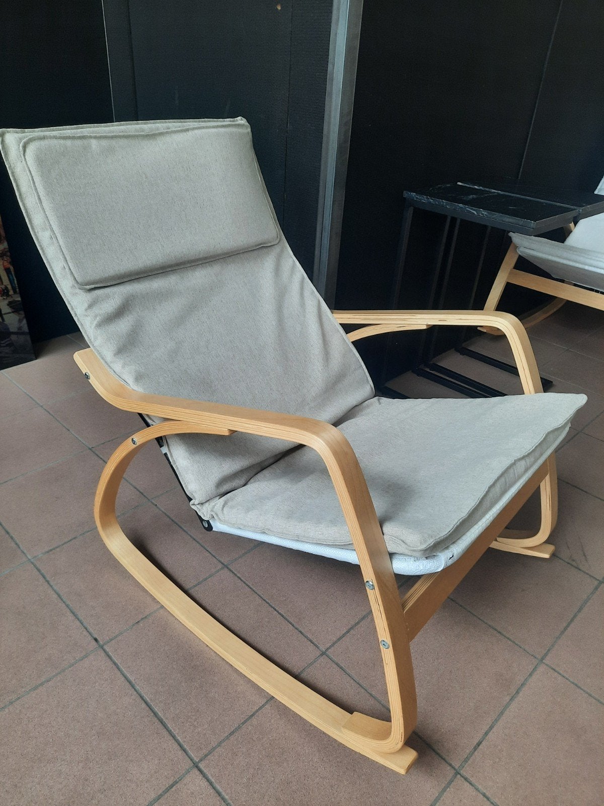 Schommelstoel Beige, Huis en Inrichting, Stoelen, Ophalen, Overige kleuren, Eén