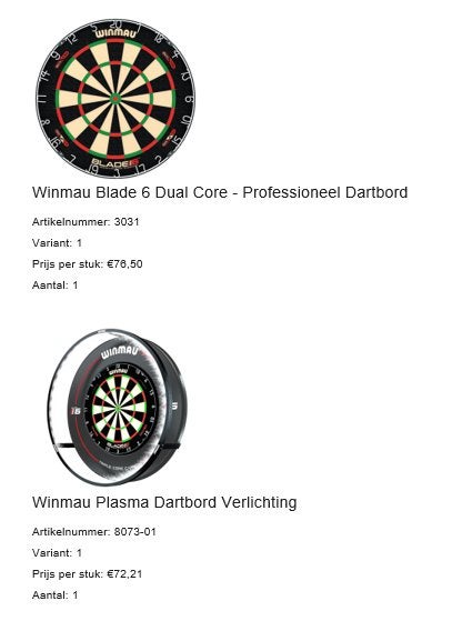 Dart spullen | volledige set, Ophalen of Verzenden, Nieuw