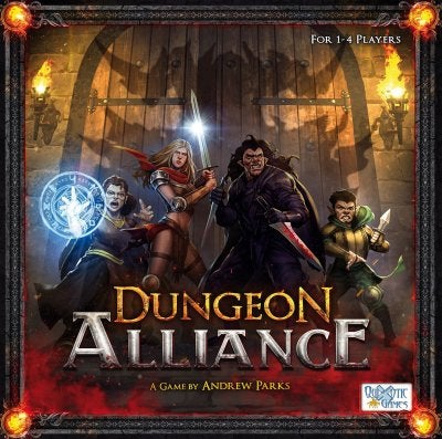 Dungeon Alliance Bordspel + Champions Uitbreiding, Verzenden, Zo goed als nieuw