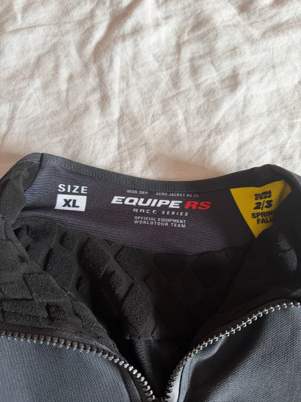 Assos Equipe RS Aero Jacket RS 2/3 Spring Fall - Maat XL, Zwart, Maat 56/58 (XL), Ophalen of Verzenden, Zo goed als nieuw