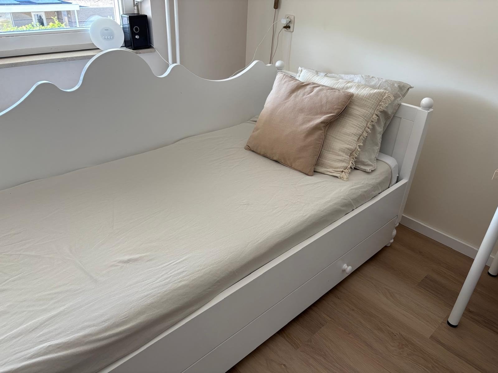 Kinderkamer Bopita bedbank, kast en bureau, Kinderen en Baby's, Kinderkamer | Bedden, Ophalen, 85 tot 100 cm, Gebruikt, Lattenbodem