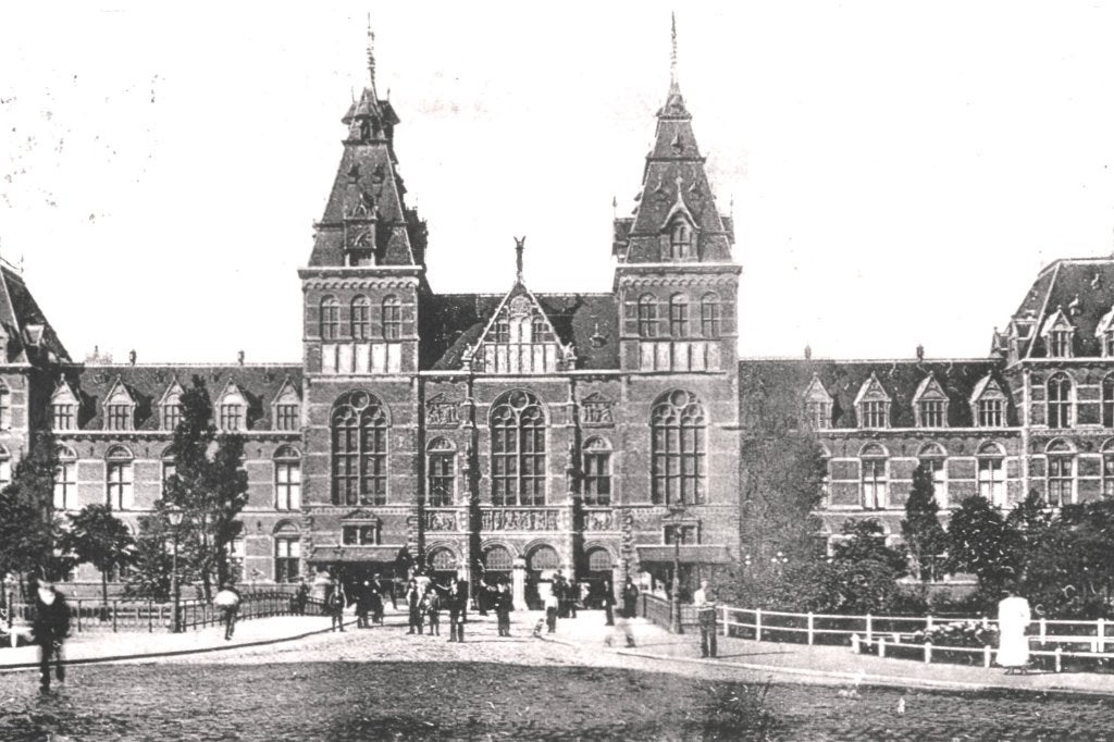 700488 Amsterdam Rijksmuseum 1905 Gelopen met postzege, Ophalen of Verzenden, Voor 1920, Gelopen, Noord-Holland