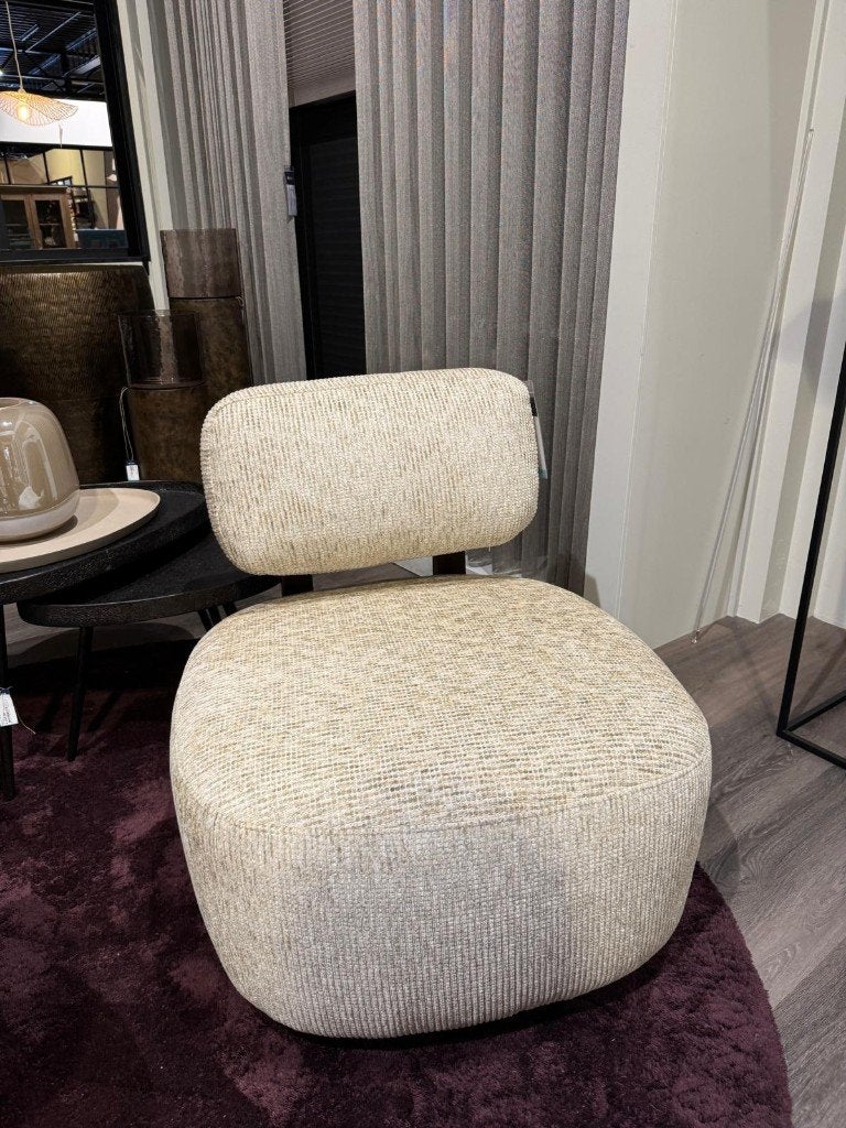 Fauteuil Sari l Whoon | Meubilex l van €665,- voor €399,-, Ophalen, Nieuw, 75 tot 100 cm, Stof