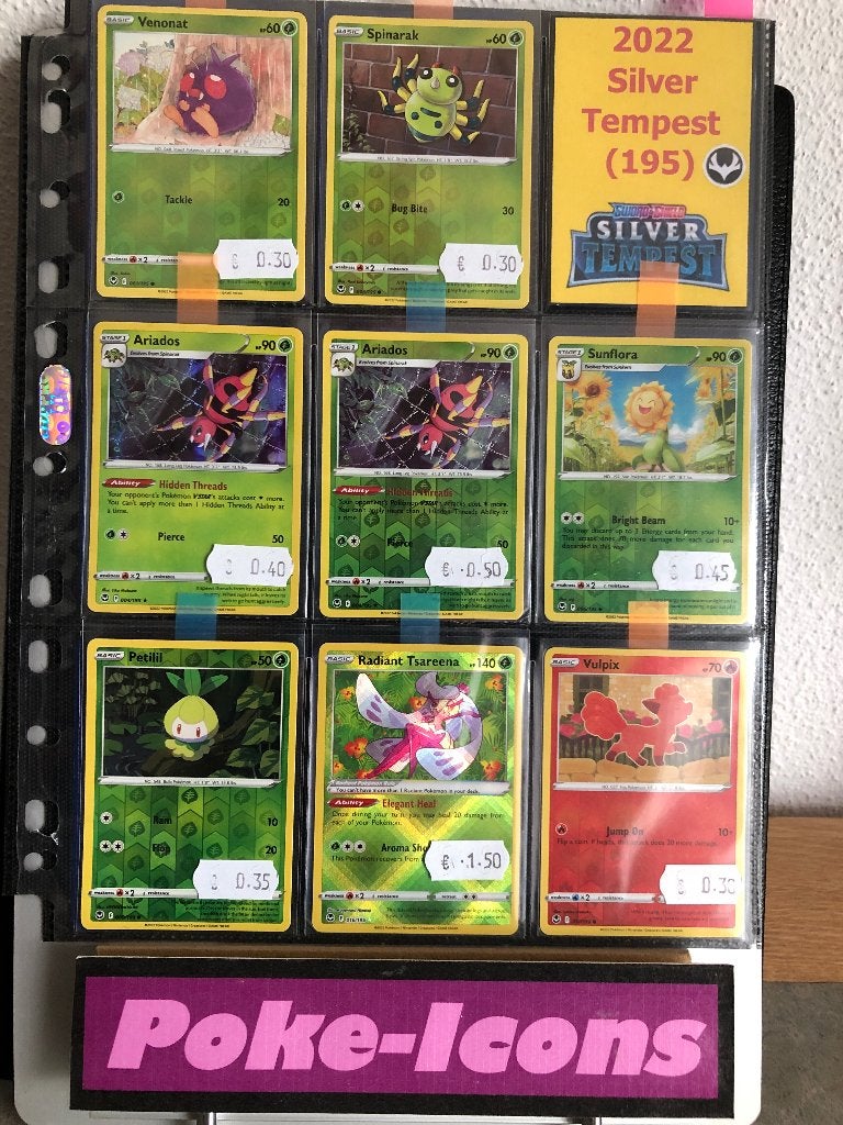 2022 SW&SH 195 Silver Tempest (Reverse & Holo), Hobby en Vrije tijd, Verzamelkaartspellen | Pokémon, Ophalen of Verzenden, Zo goed als nieuw