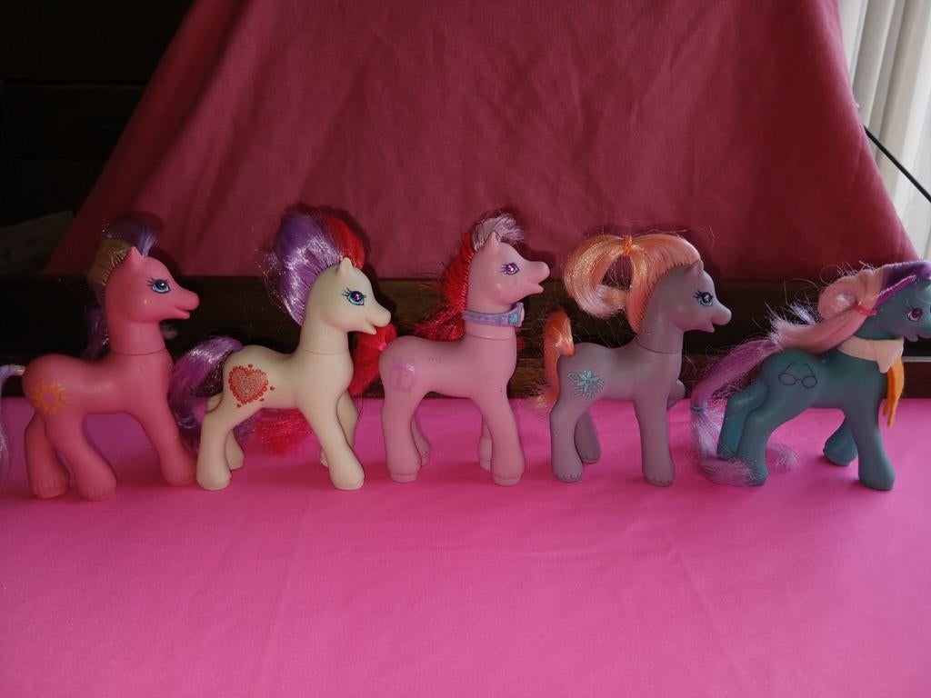 Set van 5 My Little Pony figuren - Vintage speelgoed, Ophalen of Verzenden
