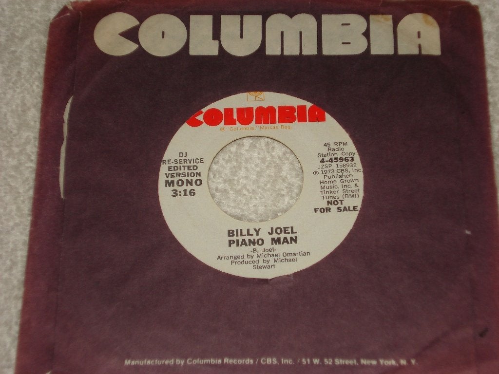 Billy Joel   Piano Man  PROMO   Usa     Orgineel, Originele persing, Ophalen of Verzenden, Zo goed als nieuw, Pop