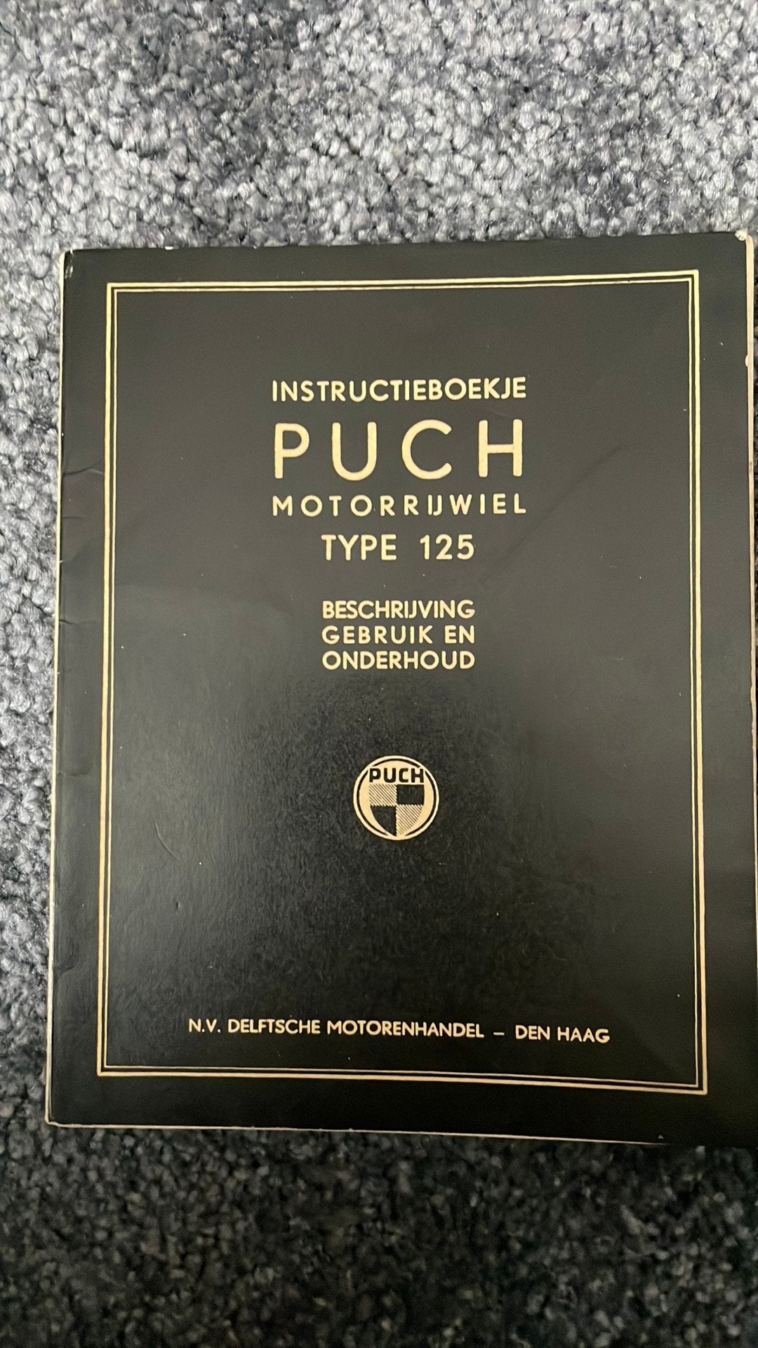 Instructieboekje Puch motorrijwiel type 125, Motoren, Ophalen of Verzenden, Overige merken
