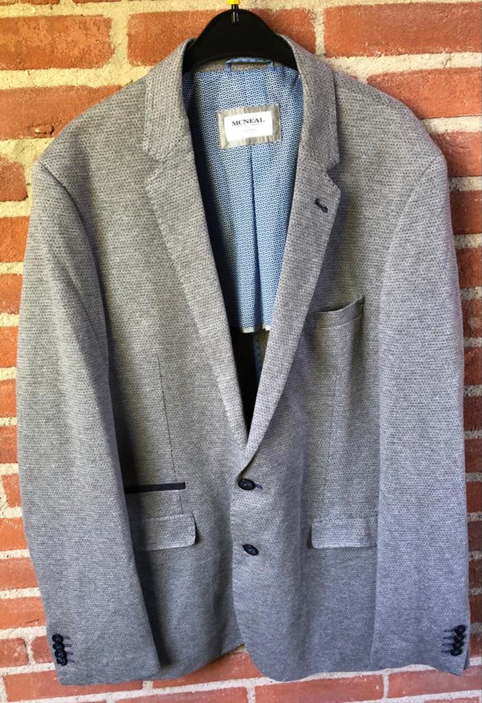 ZGAN McNeal mod Mike Heren Blazer/ jasje 100% Katoen Mt 56, Ophalen of Verzenden, Zo goed als nieuw, Maat 56/58 (XL), Grijs