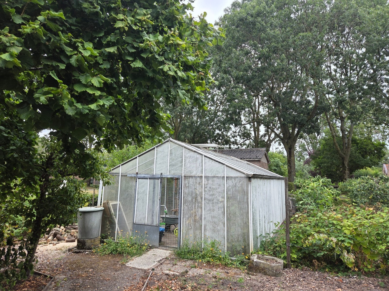 Hobbykas, 9 m x 4 m, Tuin en Terras, Gebruikt, Kweekkas, Glas, Ophalen