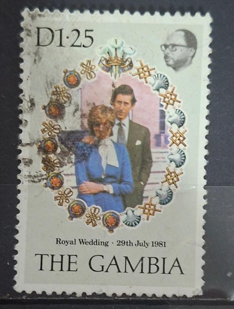 Gambia Postzegel (B2-P12), Ophalen of Verzenden, Overige landen, Gestempeld