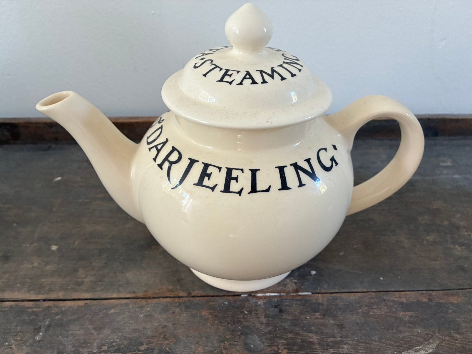 Emma Bridgewater theepot Toast and Marmelade black, Gebruikt, Ophalen of Verzenden, Emma Bridgewater, Aardewerk
