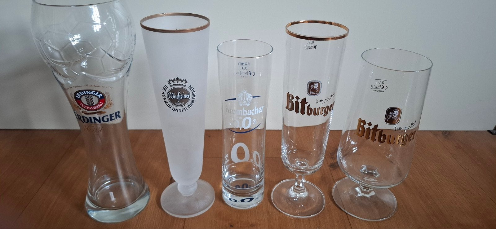duitse bierglazen, Verzamelen, Ophalen of Verzenden, Zo goed als nieuw, Bierglas
