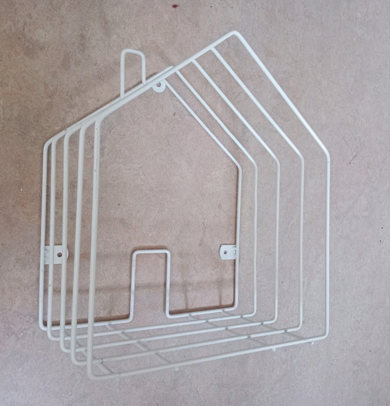 Nieuw/Design metalen draad wandrek huisje(cadeau-tip), Ophalen of Verzenden, Nieuw