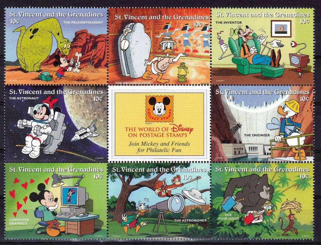 hvdhr WD185 walt disney complete postfrisse serie oa pluto, Ophalen of Verzenden, Postfris, Overige thema's