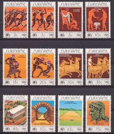 Suriname 399/410 postfris Olympische Spelen 1984, Ophalen of Verzenden, Postfris