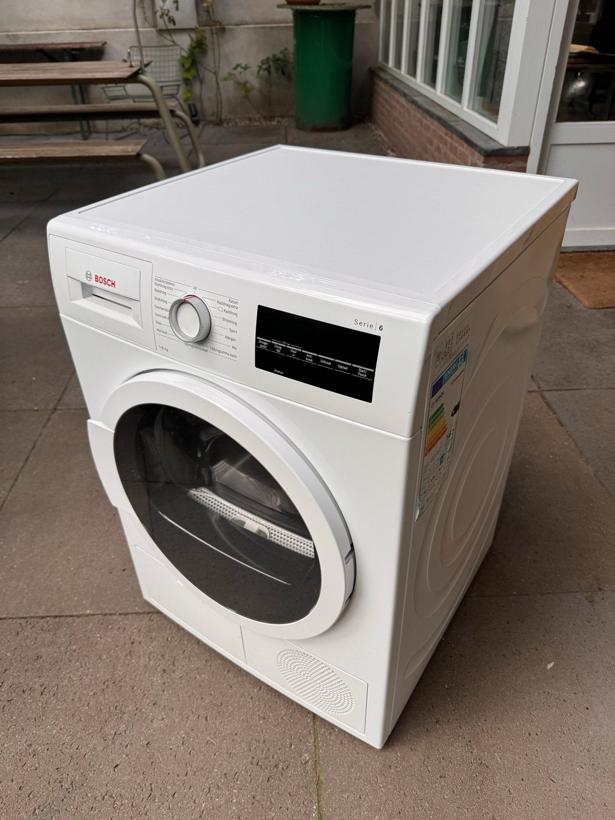 Bosch WTG86400NL Serie 6 Condensdroger - 8 kg, Ophalen, 8 tot 10 kg, Zo goed als nieuw, Voorlader