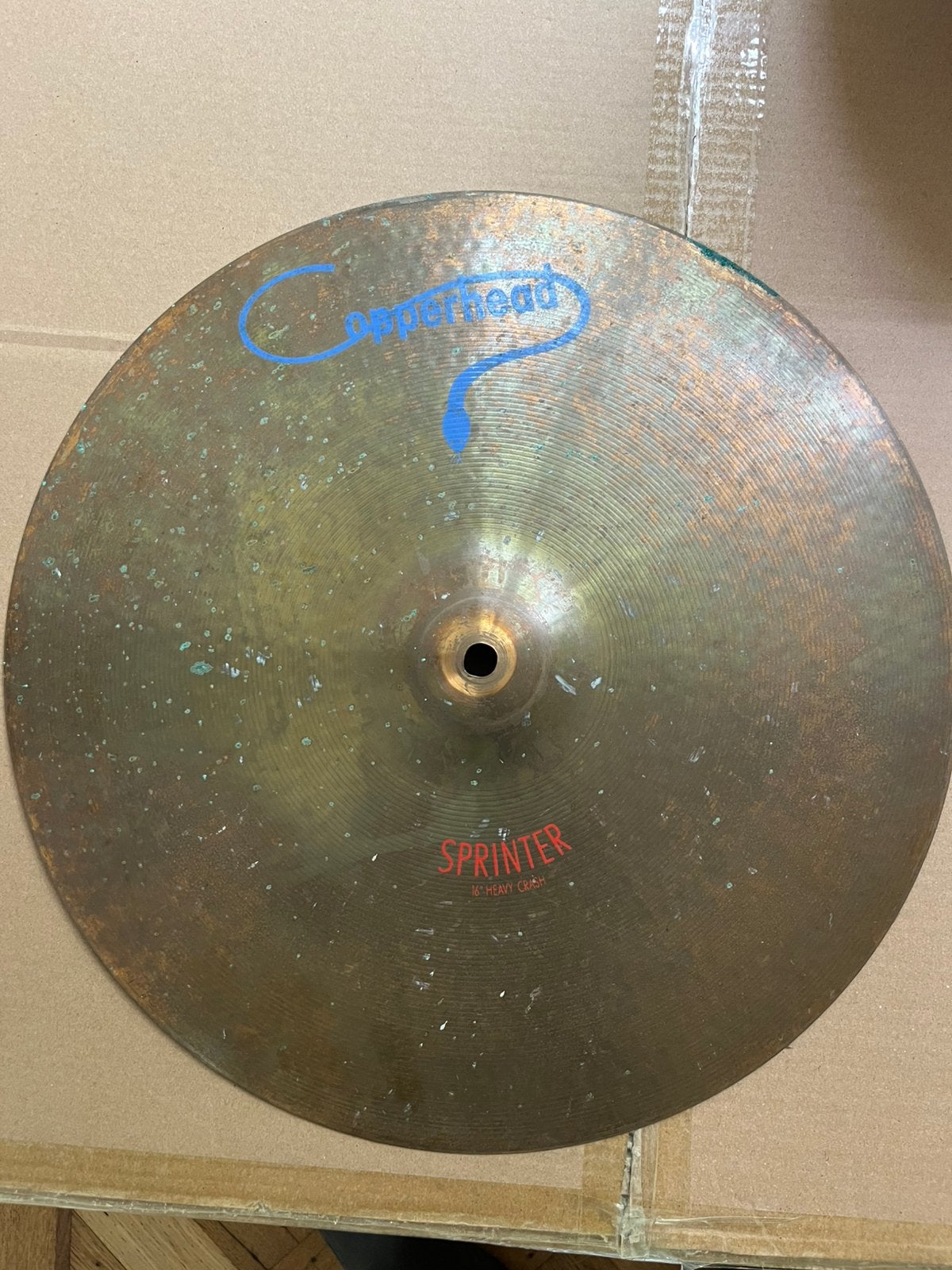 Heavy crash bekken 16 inch Copperhead, Muziek en Instrumenten, Ophalen of Verzenden, Gebruikt, Overige merken