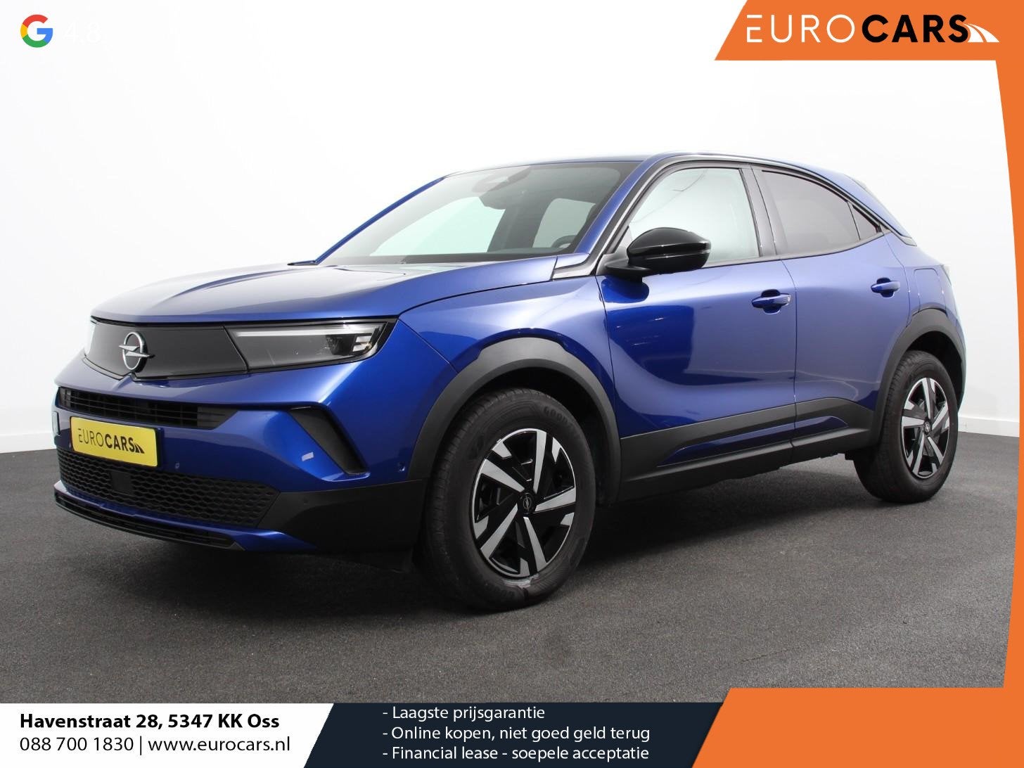 Opel Mokka 1.2 Turbo Hybrid Edition Navigatie Apple Carplay/, Stof, Gebruikt, 680 kg, Blauw