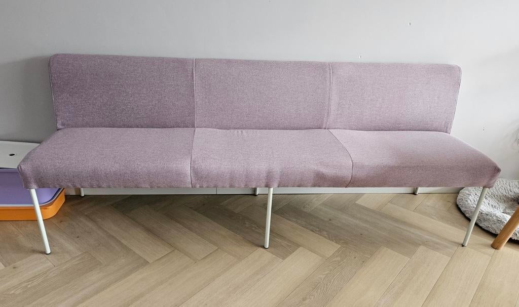 Noga Dio Eetkamerbank 220 cm - Lichtpaars, Huis en Inrichting, Banken | Sofa's en Chaises Longues, Ophalen, Gebruikt, Minder dan 75 cm