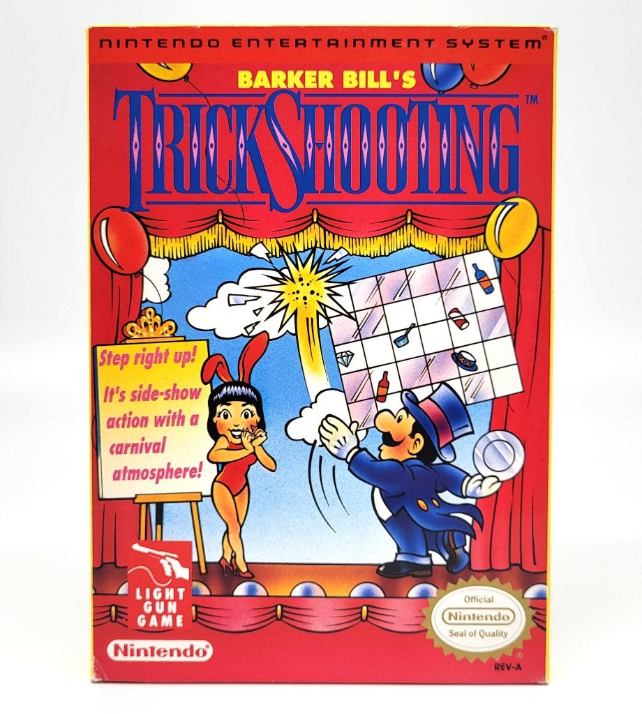 Barker Bill's Trick Shooting - Nintendo NES - USA - NM, Shooter, Verzenden, 1 speler, Zo goed als nieuw