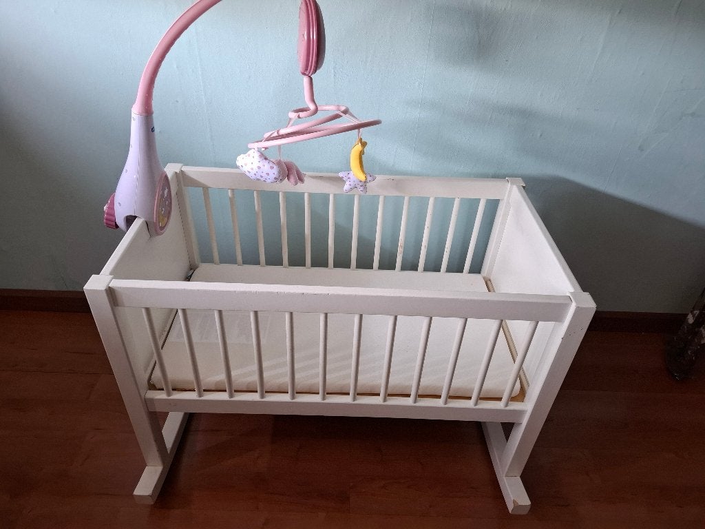 Baby ledikantje, Ophalen, Gebruikt, Minder dan 140 cm, Matras